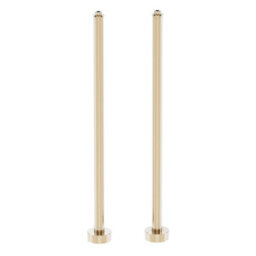 Plum&clay Brushed Gold Finish Freestanding Bath Stand Pipes