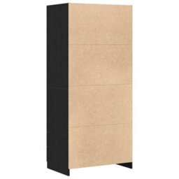 Walplus Wardrobe With Drawer Black Oak 80 X 52 X 180 Cm Engineered Wood - thumbnail 6