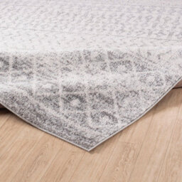 Livabliss Round Elaziz-Geometric Grey White Global Living Dining Bedroom Rug 160 X 160 Cm Easy Care, Non Shedding - thumbnail 3