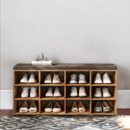 Pirlo Plush 91Cm Wide Shoe Storage Bench With Cushioned Seat & Drawer - thumbnail 5