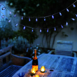 Long Life Lamps Company Outdoor Or Indoor Mini Lantern 20 Led String Lights Ip44 Mains Powered Blue Lansl03 - thumbnail 9
