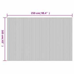 Vidaxl Room Divider Bamboo Grey 250X165 Cm - thumbnail 3