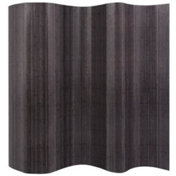 Vidaxl Room Divider Bamboo Grey 250X165 Cm Room Dividers