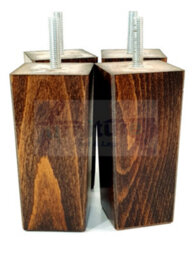 L&F 4X Replacement Furniture Legs Solid Wood 110mm High Sofas Chairs Settee Cabinets Legs M10 Tsp2055 - thumbnail 3