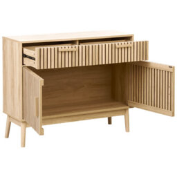 Beliani 2 Door Sideboard Lynwood Light Brown - thumbnail 7