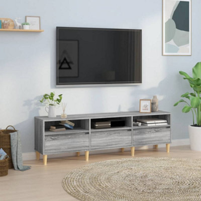 Berkfield Tv Cabinet Grey Sonoma 150X30X44.5 Cm Engineered Wood - image 1