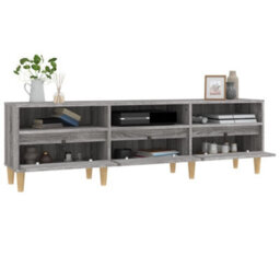 Berkfield Tv Cabinet Grey Sonoma 150X30X44.5 Cm Engineered Wood - thumbnail 5