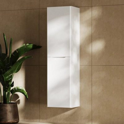 Bathroom City Zentro Tall Boy.colour:white,size:400 X 1525 X 340mm