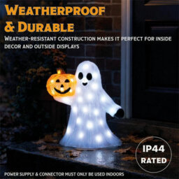 Happy Pumpkin And Ghost Halloween 50 Led Garden Light Outdoor Decoration - thumbnail 3