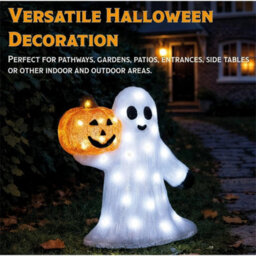 Happy Pumpkin And Ghost Halloween 50 Led Garden Light Outdoor Decoration - thumbnail 5