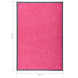 Vidaxl Doormat Washable Pink 60X90 Cm - thumbnail 6