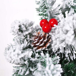 Amorly Christmas Garland With Lights,holiday Decoration Snow Flocked Artificial Garland For Stairs Fireplaces Wall Christmas Garland 6Ft - thumbnail 5