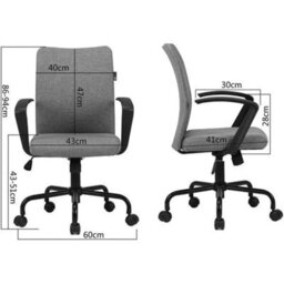 Computer Swivel Chair Office Chair Hbada Adjustable - thumbnail 2