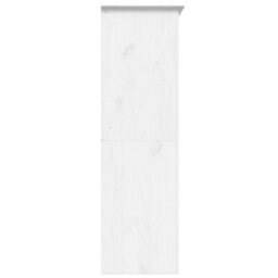 Vidaxl Wardrobe Bodo White 151.5X52X176.5 Cm Solid Wood Pine Wardrobes - thumbnail 5