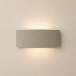Valuelights Vincent Moss Green Curved Ceramic Up/down Flush Wall Sconce Light - thumbnail 3