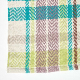 Homescapes Wilson Handwoven Blue, Yellow And Brown Tartan 100% Cotton Rug, 120 X 170 Cm - thumbnail 3