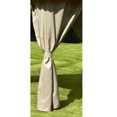 Glendale Garden & Leisure Replacement Curtains Set For Venice L400 X W300 Cm - Mocha