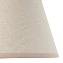 Luminosa Lighting Luminosa Bibury Natural Ash Table Lamp With Vintage White Fabric Ivy Shade 20Cm B22 - thumbnail 6