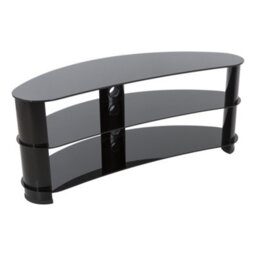 "Avf Jelly Bean 1.2M Curved Tv Stand, For Tvs Up To 60"" - Black" - thumbnail 1