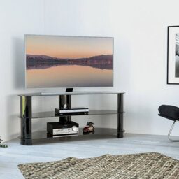 "Avf Jelly Bean 1.2M Curved Tv Stand, For Tvs Up To 60"" - Black" - thumbnail 3