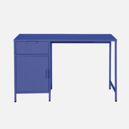 Sweeek - Laminated Steel Children's Desk 1 Drawer Blue 120X50X75 Cm - Soho - thumbnail 2
