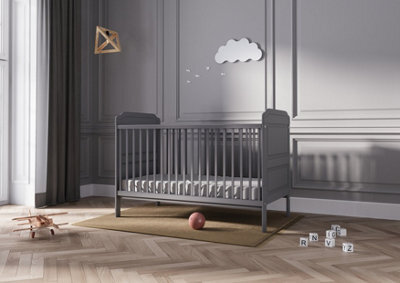 VICULII Walter Cot Bed Grey With Mattress - image 1