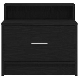 Berkfield Bedside Cabinets With Drawer 2 Pcs Black Oak 51X31X47 Cm - thumbnail 4