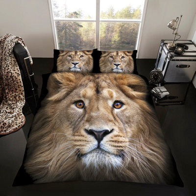 Gc Gaveno Cavailia 3D Jungle King Duvet Cover Bedding Set King 3Pc With Matching Pillowcases - image 1