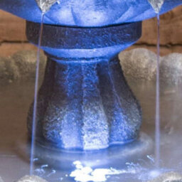 Primrose Kendall Stone Effect 3-Tier Cascading Garden Fountain Water Feature With Led Lights H48Cm - thumbnail 8