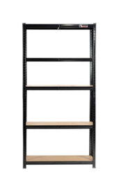 Rhino Racking 180 X 90 X 40Cm - Black - 5 Tier Boltless Heavy Duty Garage Shelving Unit - 1000Kg Load Weight - thumbnail 3