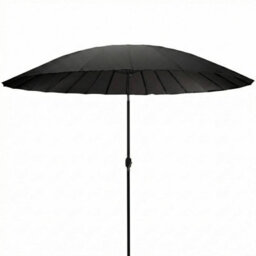 Urbn-Living Charcoal - 300Cm Round Shanghai Parasol Umbrella