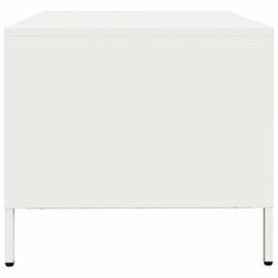 Berkfield Coffee Table White 101.5X50X43.5 Cm Cold-Rolled Steel - thumbnail 6