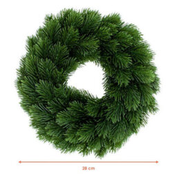 Artificial Fir Christmas Wreath 28Cm - thumbnail 2