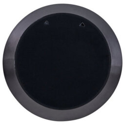 Pacific Lifestyle Round Wall Mirror Grey Metal Wide Angled Frame 60Cm Concave Contemporary - thumbnail 9