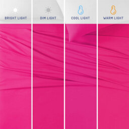 "Ameha Fitted Sheet 40Cm Extra Deep Pocket Bed Sheet Elastic Corners Soft Microfiber Fitted Sheet 16"" (Hot Pink,king 152 X 200 Cm)" - thumbnail 8