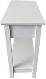 Hygrad Built to Survive Wooden Narrow Flip Top Sofa Bed Side End Table Night Stand With Shelf White Narrow Side Table, Slim Bedside Flip Top End - thumbnail 8