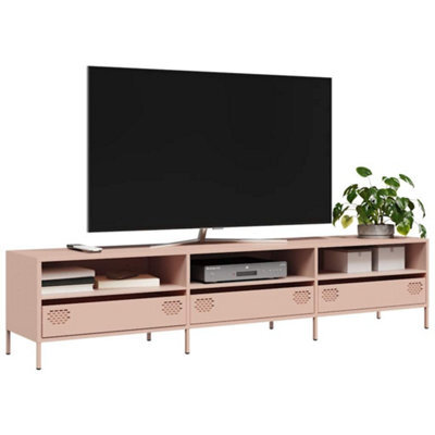 Berkfield Tv Cabinet Pink 202X39X43.5 Cm Cold-Rolled Steel - image 1