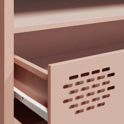 Berkfield Tv Cabinet Pink 202X39X43.5 Cm Cold-Rolled Steel - thumbnail 9