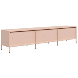 Berkfield Tv Cabinet Pink 202X39X43.5 Cm Cold-Rolled Steel - thumbnail 7