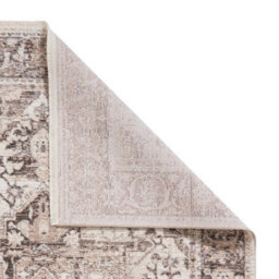 Grey Traditional Abstract Bordered 10mm Thick Stain-Resistant Rug For Bedroom, Living Room, & Dining Room-60Cm X 230Cm (Runner) - thumbnail 7
