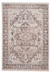 Grey Traditional Abstract Bordered 10mm Thick Stain-Resistant Rug For Bedroom, Living Room, & Dining Room-60Cm X 230Cm (Runner) - thumbnail 9