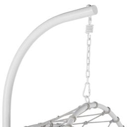 Beliani Hanging Chair With Stand Adria Metal White - thumbnail 9