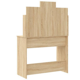 Vidaxl Dressing Table With Led Lights Sonoma Oak 96X40X142 Cm - thumbnail 7