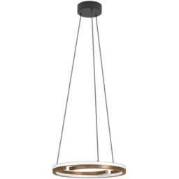 Loops Stylish Modern Design Bronze And Black Led Indoor Pendant Ceiling Light - thumbnail 3