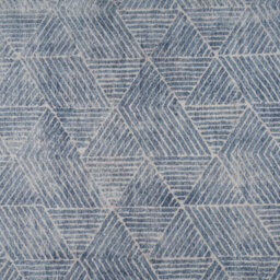 Loomed Denim Blue Geometric Distressed Washable Living Room Area Rug 240Cm X 330Cm - thumbnail 5