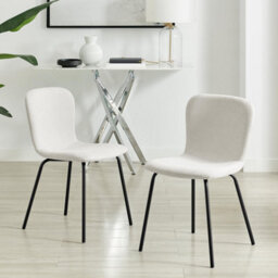 Furniturebox Furniturbeox Uk Asti White Marble Ceramic Top Dining Table & 4 Cream Asti Chairs - thumbnail 7