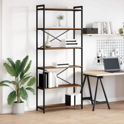 Berkfield Bookcase Old Wood 80 X 30 X 188 Cm Engineered Wood - image 1