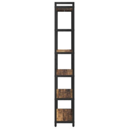Berkfield Bookcase Old Wood 80 X 30 X 188 Cm Engineered Wood - thumbnail 6