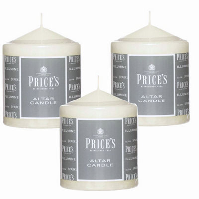 Price's Candles Prices Candles Altar Candle (100 X 80mm) X 3