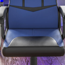 Lassic Vida Designs Comet Blue & Black Racing Gaming Chair Ukfr High Back Adjustable Height - thumbnail 4